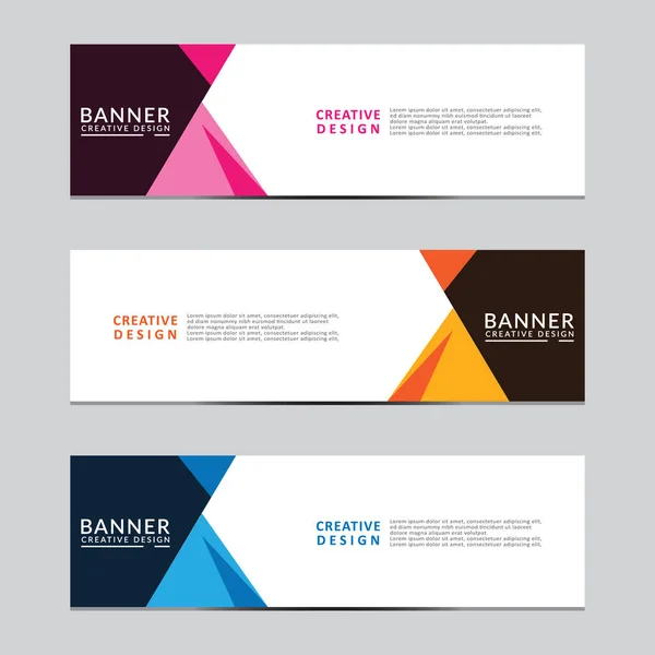 Vektör soyut geometrik tasarım sancak ağ şablonu. Modern tasarım. Vektör illüstrasyonu