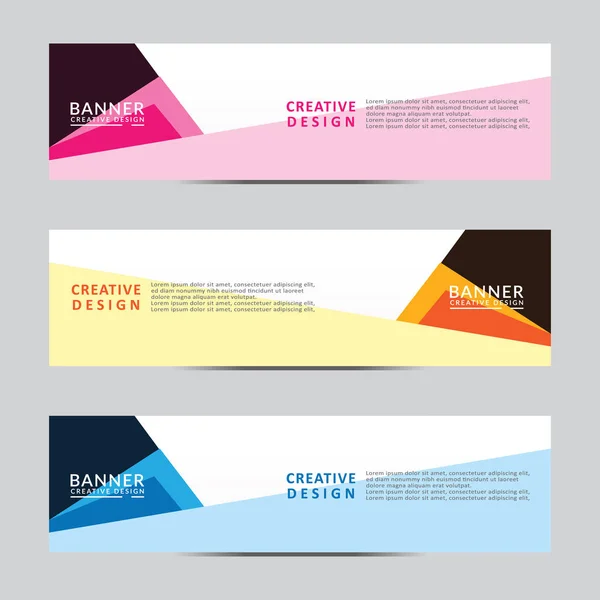 Vektör soyut geometrik tasarım sancak ağ şablonu. Modern tasarım. Vektör illüstrasyonu