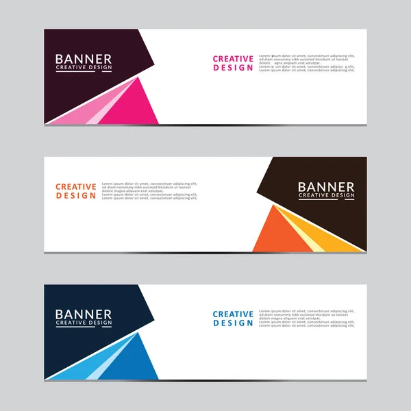 Vektör soyut geometrik tasarım sancak ağ şablonu. Modern tasarım. Vektör illüstrasyonu