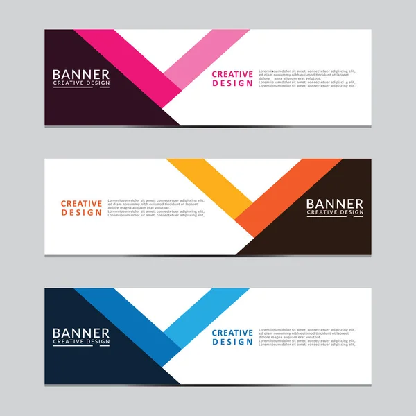 Vektör soyut geometrik tasarım sancak ağ şablonu. Modern tasarım. Vektör illüstrasyonu