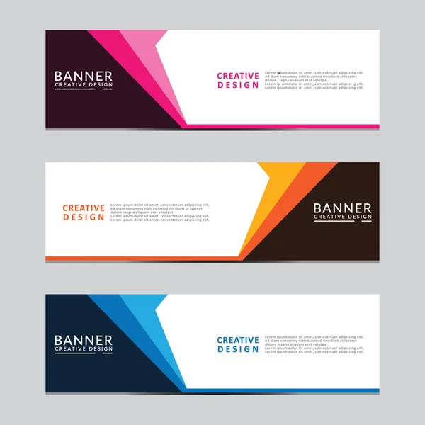 Vektör soyut geometrik tasarım sancak ağ şablonu. Modern tasarım. Vektör illüstrasyonu