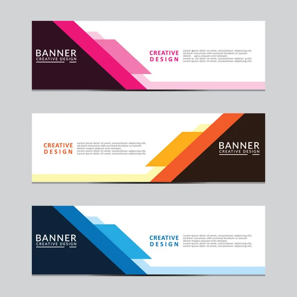 Vektör soyut geometrik tasarım sancak ağ şablonu. Modern tasarım. Vektör illüstrasyonu