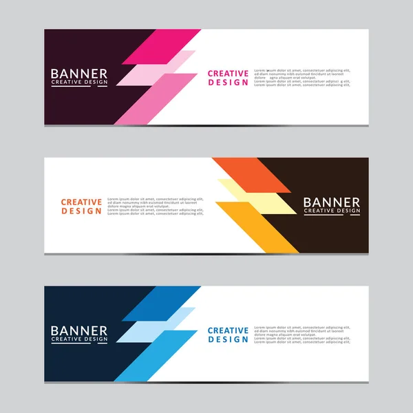 Vektör soyut geometrik tasarım sancak ağ şablonu. Modern tasarım. Vektör illüstrasyonu