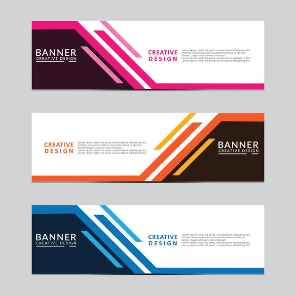 Vektör soyut geometrik tasarım sancak ağ şablonu. Modern tasarım. Vektör illüstrasyonu