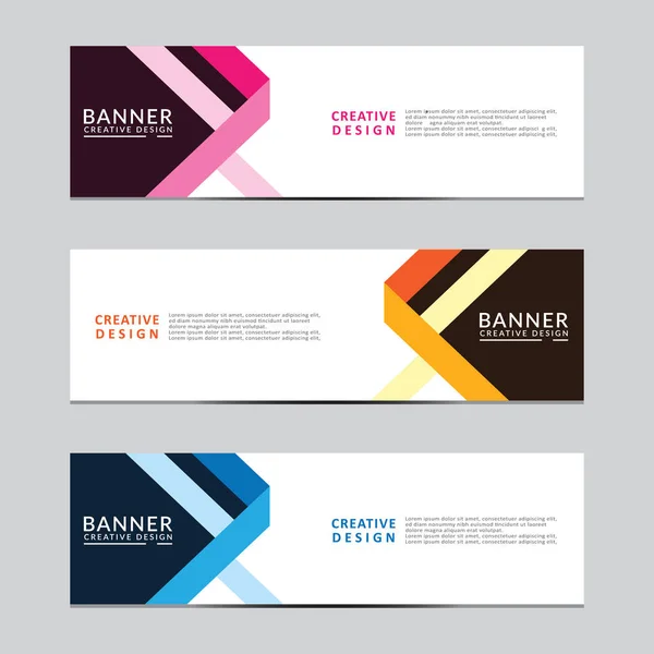 Vektör soyut geometrik tasarım sancak ağ şablonu. Modern tasarım. Vektör illüstrasyonu