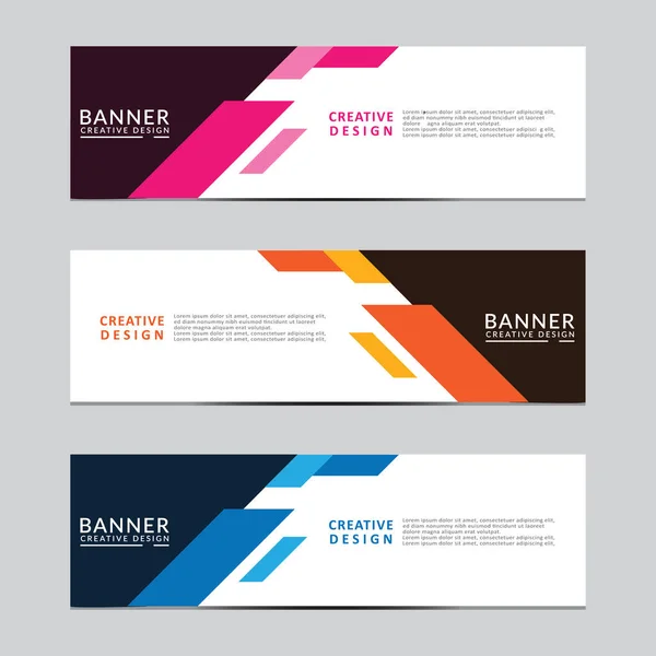 Vektör soyut geometrik tasarım sancak ağ şablonu. Modern tasarım. Vektör illüstrasyonu