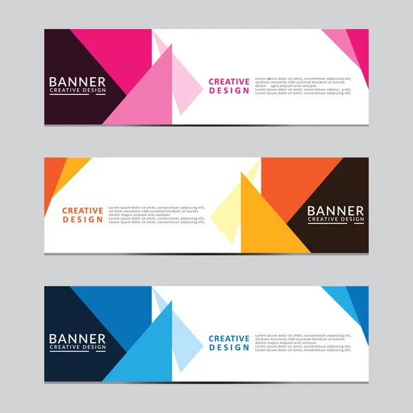 Vektör soyut geometrik tasarım sancak ağ şablonu. Modern tasarım. Vektör illüstrasyonu