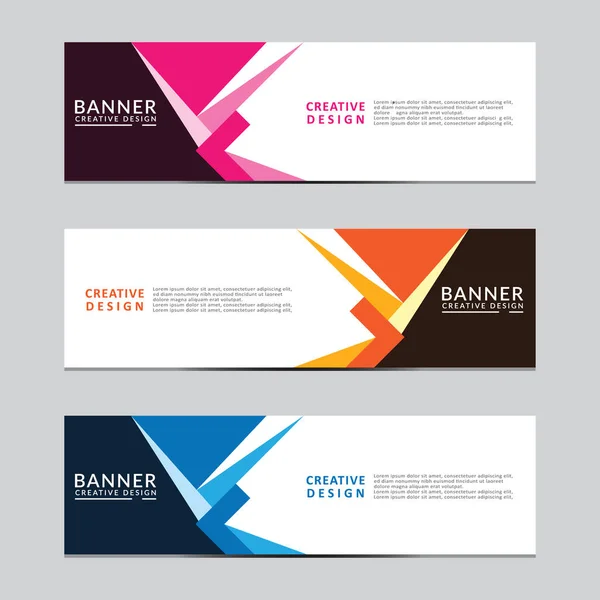 Vektör soyut geometrik tasarım sancak ağ şablonu. Modern tasarım Vektörü illüstrasyonu