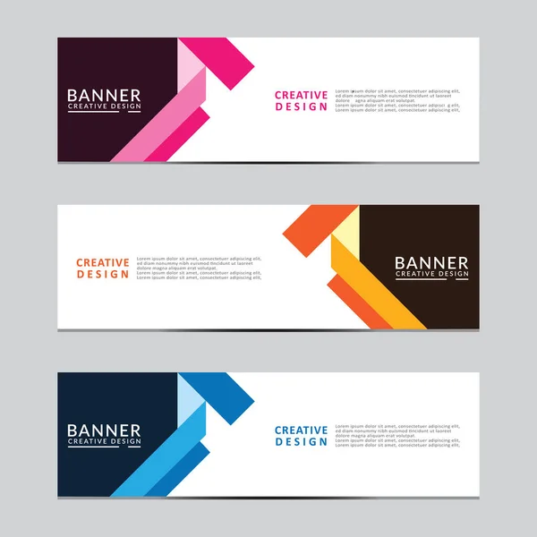 Vektör soyut geometrik tasarım sancak ağ şablonu. Modern tasarım Vektörü illüstrasyonu