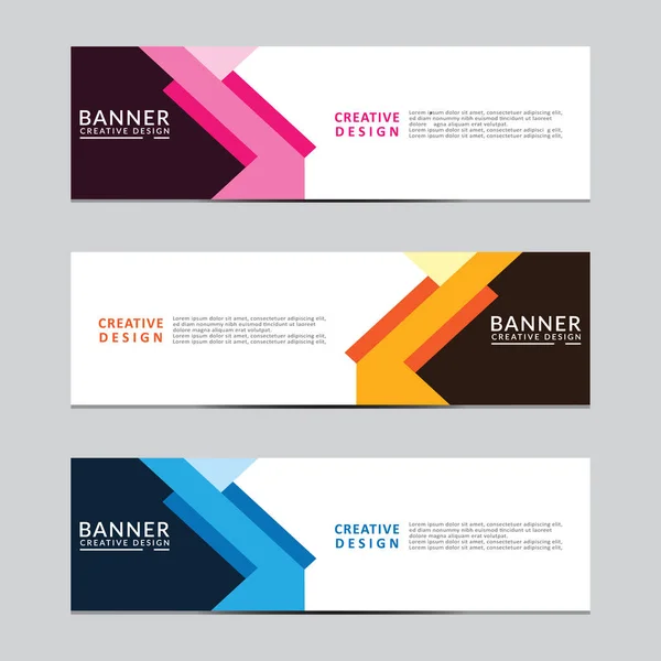 Vektör soyut geometrik tasarım sancak ağ şablonu. Modern tasarım Vektörü illüstrasyonu