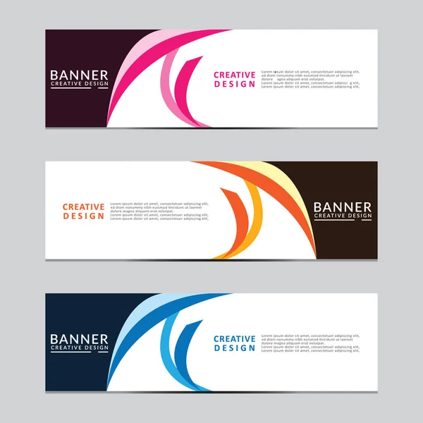 Vektör soyut geometrik tasarım sancak ağ şablonu. Modern tasarım Vektörü illüstrasyonu