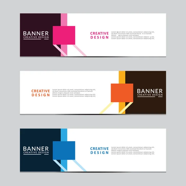 Vektör soyut geometrik tasarım sancak web şablonu Modern tasarım. Vektör illüstrasyonu