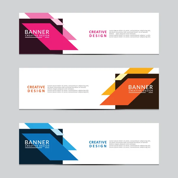 Vektör soyut geometrik tasarım sancak web şablonu Modern tasarım. Vektör illüstrasyonu