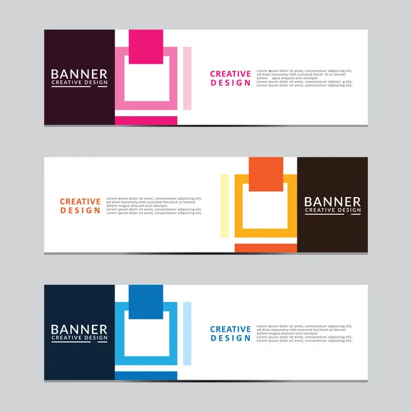 Vektör soyut geometrik tasarım sancak web şablonu Modern tasarım. Vektör illüstrasyonu