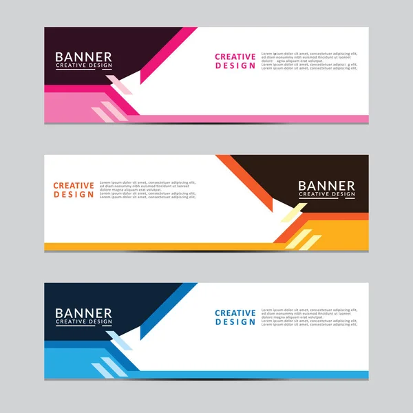Vektör soyut geometrik tasarım sancak web şablonu Modern tasarım. Vektör illüstrasyonu