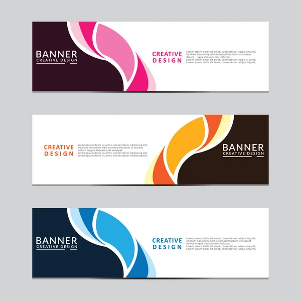 Vektör soyut geometrik tasarım sancak ağ şablonu. Modern tasarım Vektörü illüstrasyonu