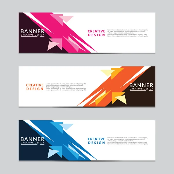 Vektör soyut geometrik tasarım sancak web şablonu Modern tasarım. Vektör illüstrasyonu