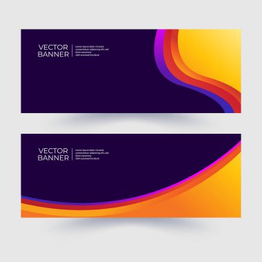 Vektör soyut geometrik tasarım sancak web şablonu Modern tasarım. Vektör illüstrasyonu