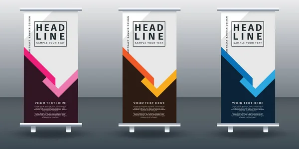 Pankart dizayn şablonunu katla. Modern Tasarım. Vektör illüstrasyonu