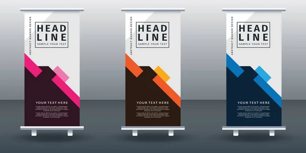 Pankart dizayn şablonunu katla. Modern Tasarım. Vektör illüstrasyonu