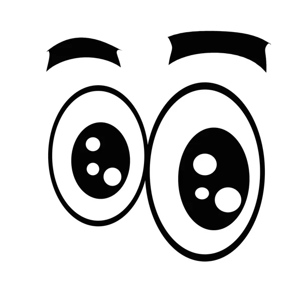 Cartoon eyes. Shock. — Stock Photo, Image