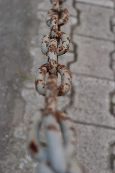 Cadena oxidada gris — Foto de Stock