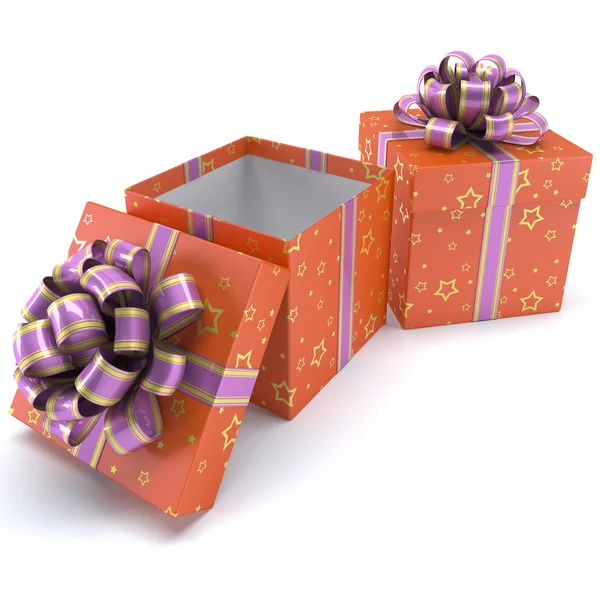Offene Geschenkboxen — Stockfoto
