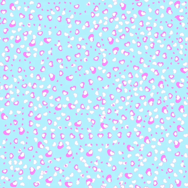 Blauwe inpakpapier met littie roze hart — Stockfoto