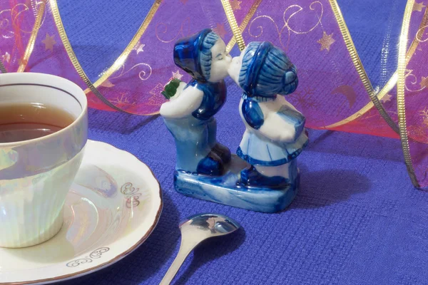 Mavi romantik Kahvaltı