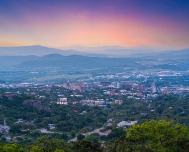 Nelspruit şehrinin hava manzarası Mpumalanga Güney Afrika