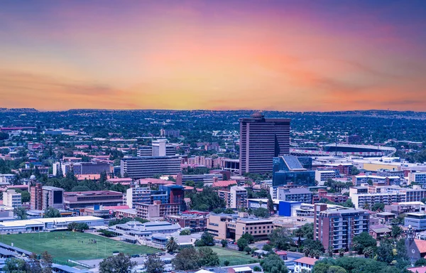 남아프리카 공화국의 폰테인 도시의 황혼을 한눈에 수있는 — 스톡 사진