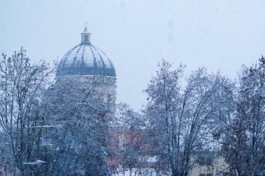 Kuzey İtalya 'da kar yağışı 2020