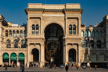 Vittorio Emanuele II Galerisi 2020 'den sonra Milano şehri.