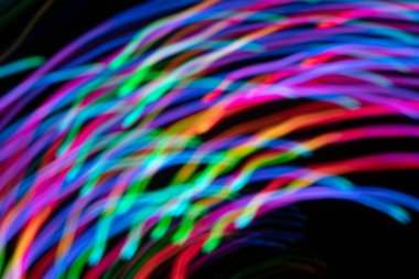 Renkli ışıklarla odaklanmış arkaplan