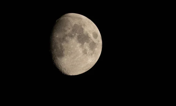 View of moon surface craters from italy — Stock Photo, Image