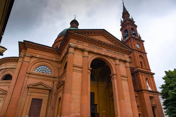 Kathedraal Saint Stefano Protomartire. Casalmaggiore, Lombardije, Italië — Stockfoto