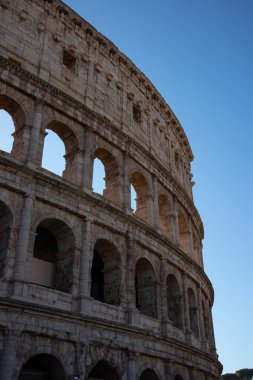 Roma Kolezyumu, Roma Kolezyumu, Roma, Lazio manzarası. İtalya. Yüksek kalite fotoğraf