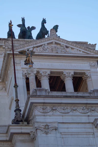 Altare Della Patria Anıtının Detayları Roma Talya Yüksek Kalite Fotoğraf — Stok fotoğraf