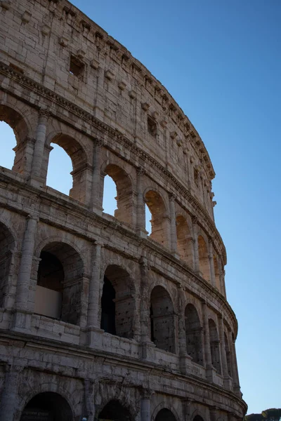 Vista Coliseu Romano Coliseu Romano Roma Lácio Itália Foto Alta — Fotografia de Stock