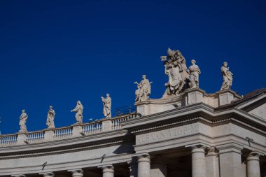 Bernini Kolomb Binası manzarası. Vatikan Şehri, İtalya