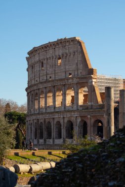 Roma Kolezyumu, Roma Kolezyumu, Roma, Lazio manzarası. İtalya