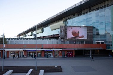 Tiburtina tren istasyonu manzarası Roma, İtalya