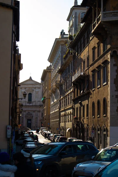 Via del Banco di Santo Spirito, Rome, Italy — Stock Photo, Image