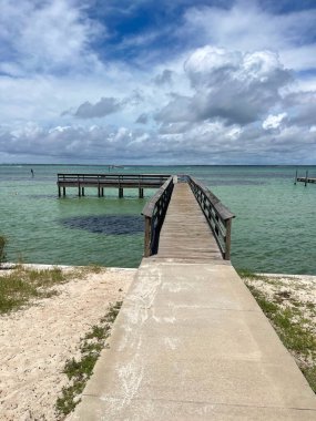 Clement Taylor Park Rıhtımı, Destin, ABD yüksek kaliteli fotoğraf. 