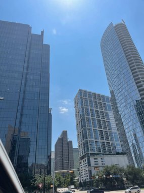 Dallas, Teksas, ABD 'de gökdelen manzarası. Yüksek kalite fotoğraf