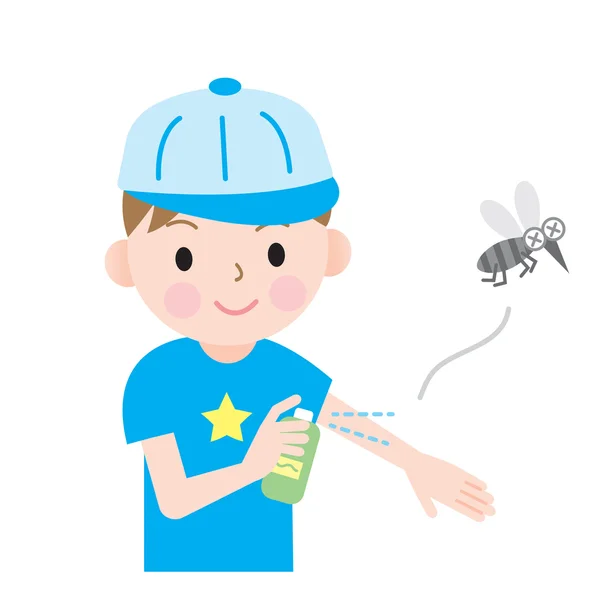 Insect repellent kids — Stock Vector