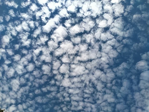 Céu Manhã Bonito Forma Nuvem — Fotografia de Stock