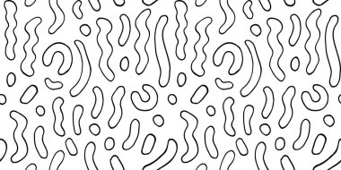 Jöle solucanları. Bebek kıyafetleri, çarşaf ve ambalaj için güzel bir arka plan. Doodle tarzında el çizimi. Vektör çizimi. Vektör EPS 10