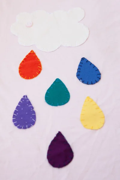 Bulut ve renkli damla