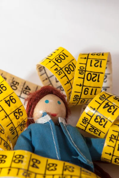 Teyp ölçme üzerinde dinlenme bebek